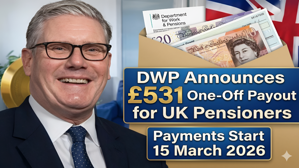 DWP £531 One-Off Payout for UK Pensioners